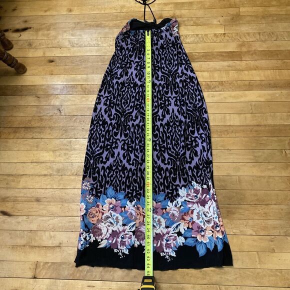 Saint Tropez West Dress Women’s Size 6 Halter Floral Maxi Colorful - Picture 11 of 12